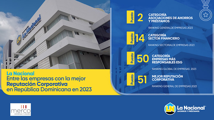 La Nacional - 100 Empresas con Mejor Reputación de la República Dominicana 2023